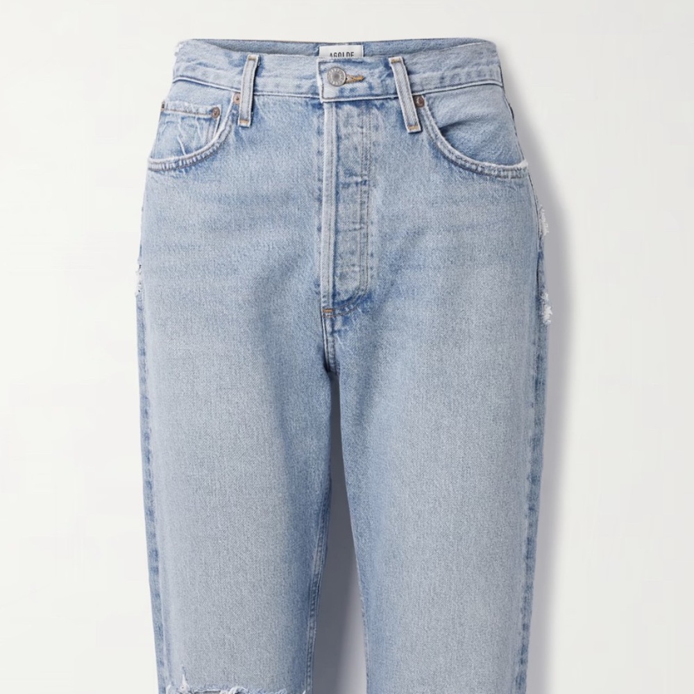 Agolde High Rise Straight Ankle Jeans